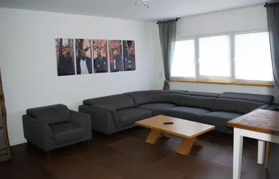 Ein Sitzbereich in der Unterkunft unique flat