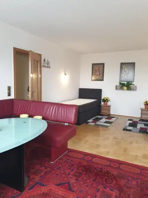 Ein Sitzbereich in der Unterkunft Ferienwohnung- Helena