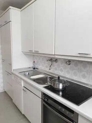 Küche/Küchenzeile in der Unterkunft Ferienwohnung- Helena