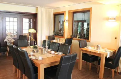 Ein Sitzbereich in der Unterkunft Haus Kastanienhof