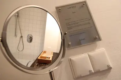 Ein Badezimmer in der Unterkunft Hotel Lorenz