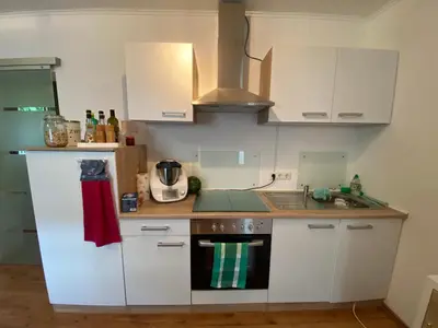 Küche/Küchenzeile in der Unterkunft Ferienwohnung Monteurwohnung Gevelsberg
