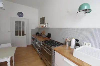 Küche/Küchenzeile in der Unterkunft Kleine 25