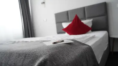 Ein Bett oder Betten in einem Zimmer der Unterkunft Amical Hotel Hagen - Am Hauptbahnhof