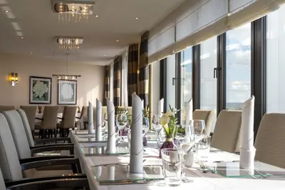 Ein Sitzbereich in der Unterkunft Maritim Hotel Düsseldorf