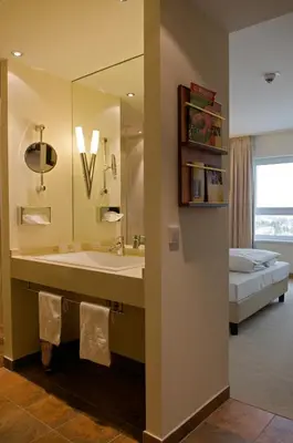 Ein Bett oder Betten in einem Zimmer der Unterkunft Ringhotel Katharinen Hof