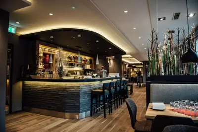 Lounge oder Bar in der Unterkunft Hotel Schmachtendorf