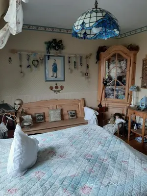 Ein Bett oder Betten in einem Zimmer der Unterkunft FW Bines Rosengarten