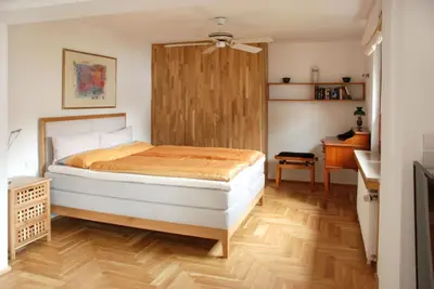 Ein Bett oder Betten in einem Zimmer der Unterkunft Wo das Ruhrgebiet am schönsten ist