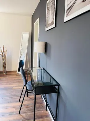 Ein Sitzbereich in der Unterkunft Haus Mees Appartements