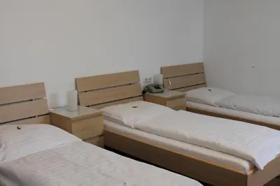 Ein Bett oder Betten in einem Zimmer der Unterkunft Hotel Weidenhof