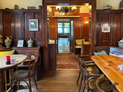 Ein Sitzbereich in der Unterkunft DORMERO Hotel Düsseldorf