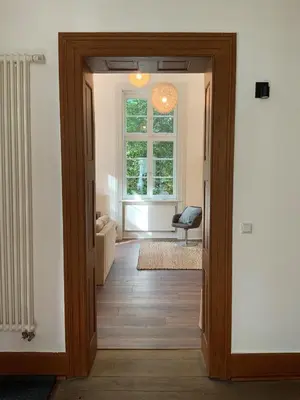 Ein Sitzbereich in der Unterkunft Das Ministerhaus - 1-2 Zimmer in historischer Villa