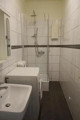 Ein Badezimmer in der Unterkunft Nette, geräumige Ferienwohnung