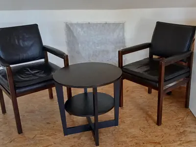 Ein Sitzbereich in der Unterkunft Nette, geräumige Ferienwohnung