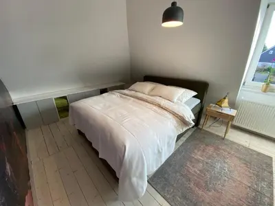 Ein Bett oder Betten in einem Zimmer der Unterkunft Blick ins Ruhrgebiet