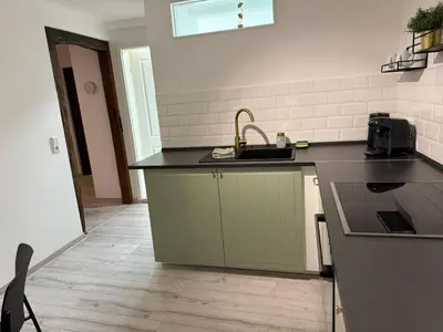 Küche/Küchenzeile in der Unterkunft Ferienwohnung Wülfrath