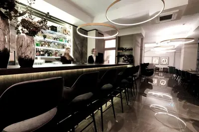 Lounge oder Bar in der Unterkunft SAXX Hotel 