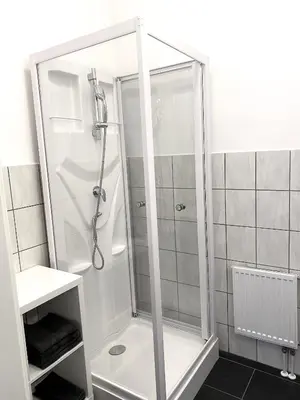 Ein Badezimmer in der Unterkunft GelsenDesign - Gemütliches Studio-Apartment