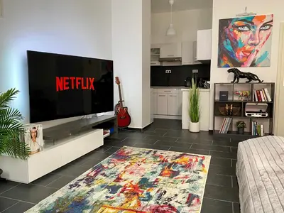 TV/Unterhaltungsangebot in der Unterkunft GelsenDesign - Gemütliches Studio-Apartment