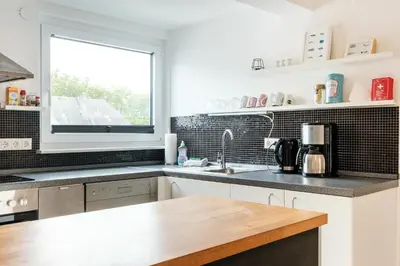 Küche/Küchenzeile in der Unterkunft Ferienwohnung mit Kuschelflair