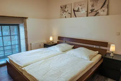 Ein Bett oder Betten in einem Zimmer der Unterkunft Hotel Birschel-Mühle