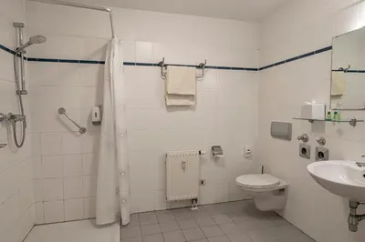 Ein Badezimmer in der Unterkunft Hotel Birschel-Mühle