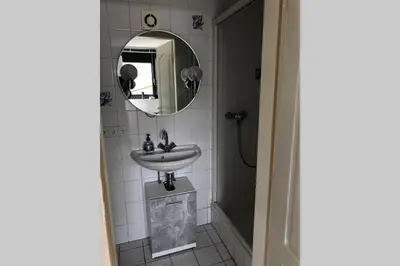 Ein Badezimmer in der Unterkunft Studio mit Blick ins Grüne
