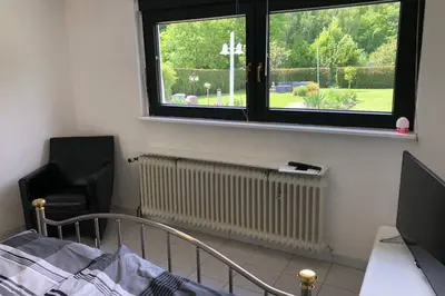 Ein Sitzbereich in der Unterkunft Studio mit Blick ins Grüne