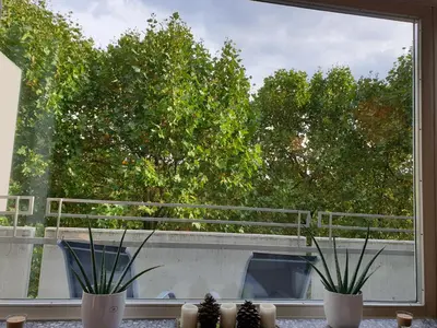 Ein Balkon oder eine Terrasse in der Unterkunft Renoviertes Wohlfühlapartment