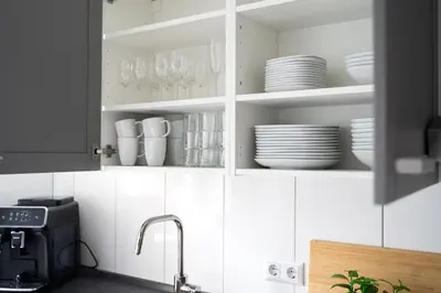 Küche/Küchenzeile in der Unterkunft JUNIK Apartments im Stadtzentrum