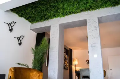 Ein Sitzbereich in der Unterkunft JUNIK Apartments im Stadtzentrum