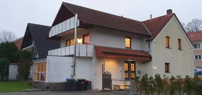 Das Gebäude in dem sich die Ferienwohnung befindet