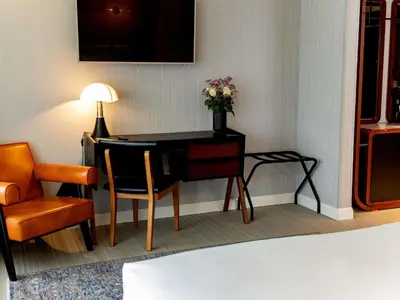 Ein Sitzbereich in der Unterkunft MUZE Hotel Dusseldorf - Handwritten Collection