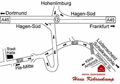 Grundriss der Unterkunft Hotel Kehrenkamp