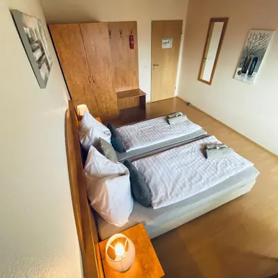 Ein Bett oder Betten in einem Zimmer der Unterkunft Haus Löhrberg