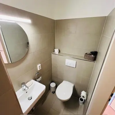 Ein Badezimmer in der Unterkunft Haus Löhrberg