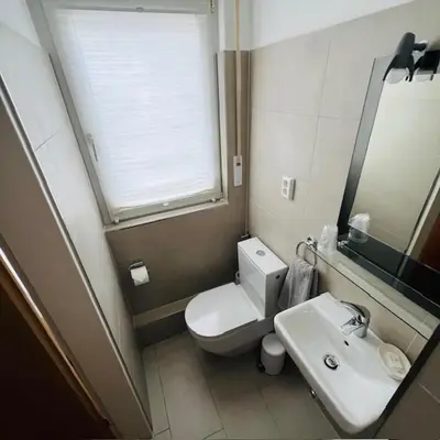 Ein Badezimmer in der Unterkunft Haus Löhrberg