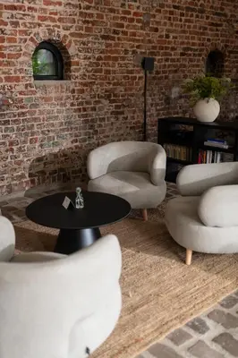 Ein Sitzbereich in der Unterkunft Hotel Lohauser Hof