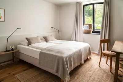 Ein Bett oder Betten in einem Zimmer der Unterkunft Hotel Lohauser Hof