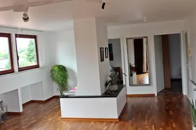 Ein Sitzbereich in der Unterkunft Bel Etage