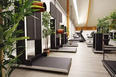 Das Fitnesscenter und/oder die Fitnesseinrichtungen in der Unterkunft Apartment I , Netflix, Küche und Gym
