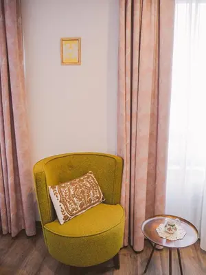 Ein Sitzbereich in der Unterkunft Boutique Hotel Stadtmitte