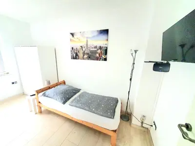 TV/Unterhaltungsangebot in der Unterkunft Pottmensch Oberhausen 3 Schlafzimmer