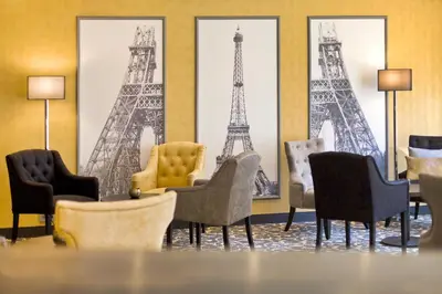 Ein Sitzbereich in der Unterkunft Gildors Hotel Atmosphère