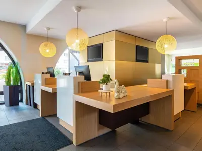 Küche/Küchenzeile in der Unterkunft B&B Hotel Bochum Hbf-Süd