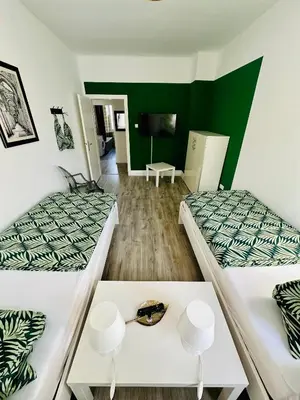 Ein Bett oder Betten in einem Zimmer der Unterkunft Monteur Appartement Ischeland near Hagen-City