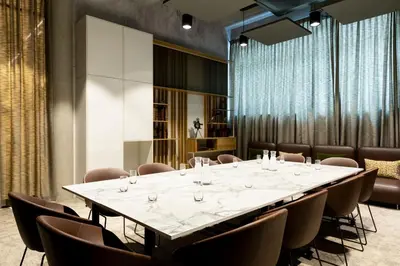 Ein Sitzbereich in der Unterkunft Residence Inn by Marriott Essen City