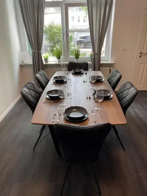 Ein Sitzbereich in der Unterkunft Herne Zentral Apartment