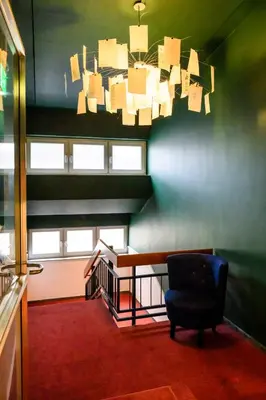 Ein Sitzbereich in der Unterkunft Hotel Ambassador Essen